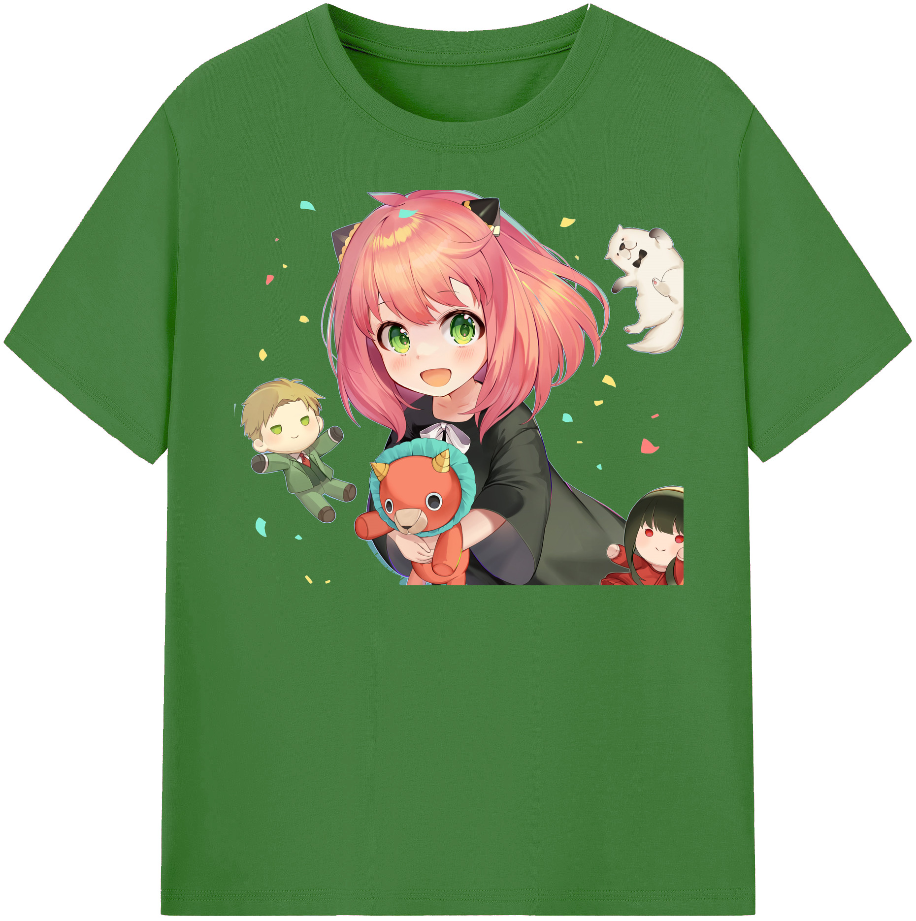 （画像用） SPY×FAMILY间谍家家酒 レディースカジュアルプリントTシャツ（綿100％）